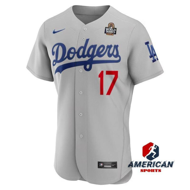 Áo thun bóng chày Los Angeles Dodgers màu xám - MLS World Series 2024