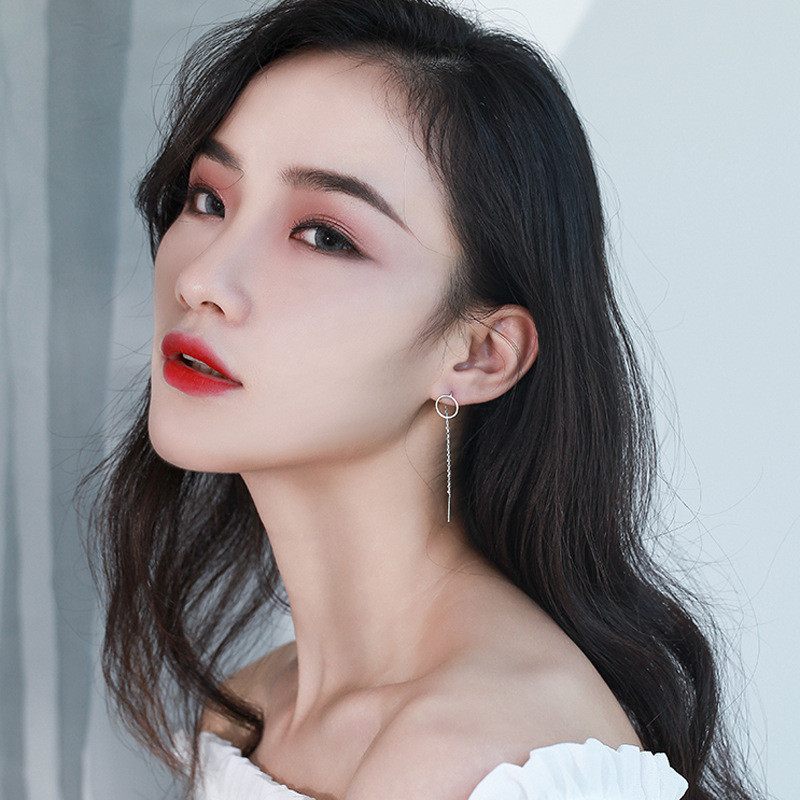 Đôi Bông Tai Hình Hươn Geometric Tassel Phong Cách Hàn Quốc Inspired by Jun Ji Hyun từ bộ phim Sương