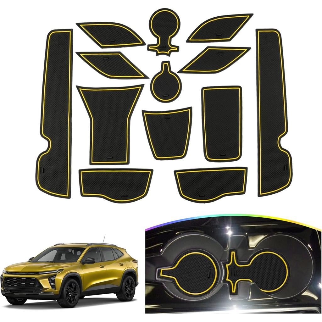 SKTU 2024 2025 2026 Chevy Trax Khe Cắm Cửa Thảm Cho 2024 2025 2026 Chevrolet Trax (LS, 1RS, LT, 2RS,