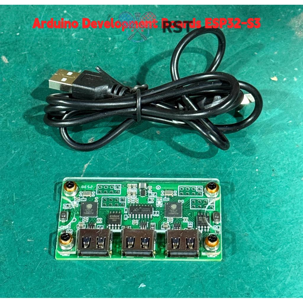 RunSabailTWO MAKCU Hộp Chìa Khóa & Chuột Arduino Bảng Phát Triển ESP32-S3 Có Vỏ Và Cáp Không Nguyên 