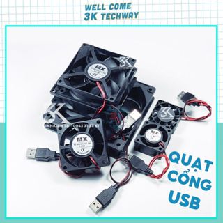 Quạt Tản Nhiệt 5V Cổng USB đầy đủ kích thước, tản nhiệt, làm mát cho thiết bị  wifi tivibox game, hàng chính hãng