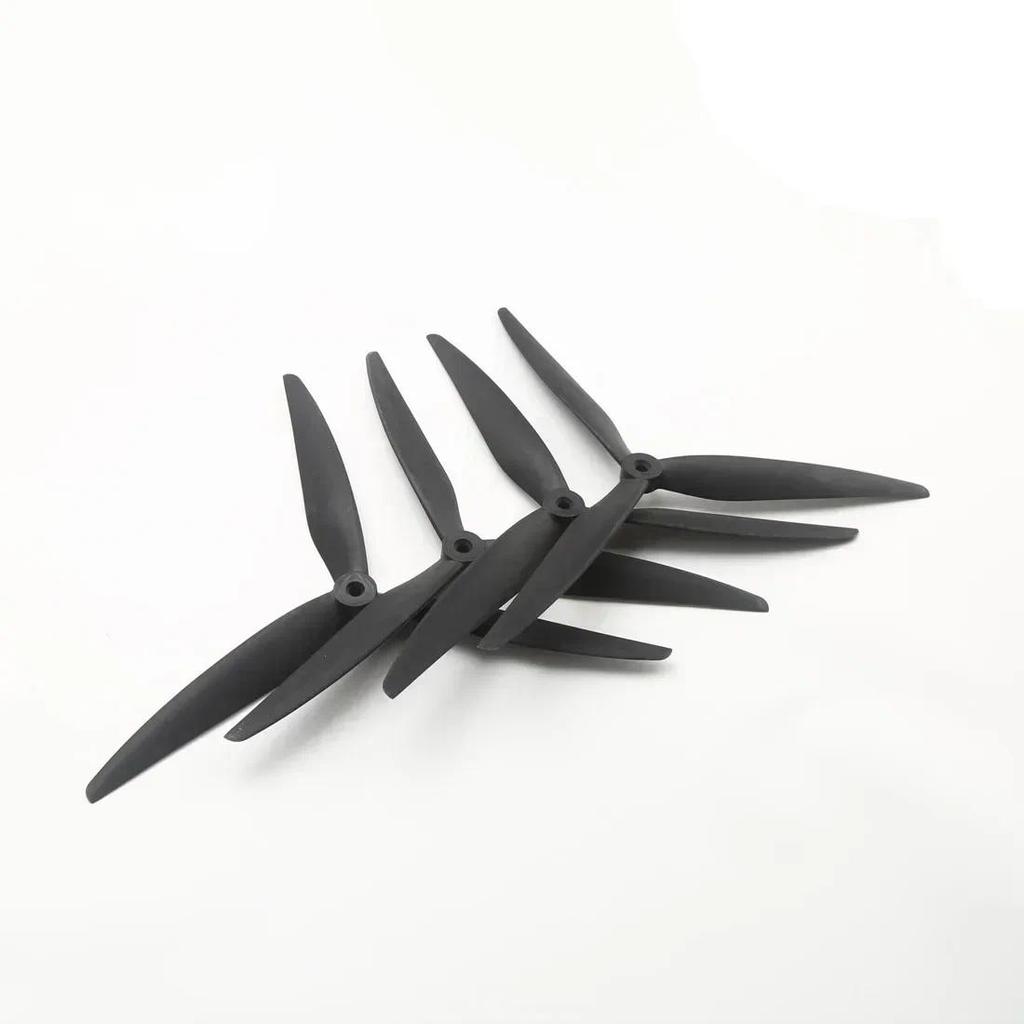 Prop 10X5X3 1050 10inch 3 Lưỡi Đen Sợi Thủy Tinh Gia Cố Nylon Cánh Quạt Cho Mark4 10in V2 HQ FPV Khu