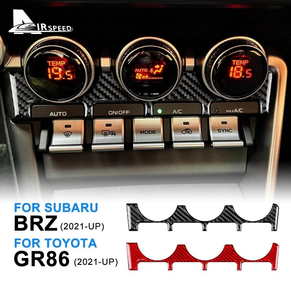 Thật Sợi Carbon AC Miếng Dán Cho Subaru BRZ Toyota GR86 2021 2022 2023 2024 2025 RHD LHD Điều Hòa Đi