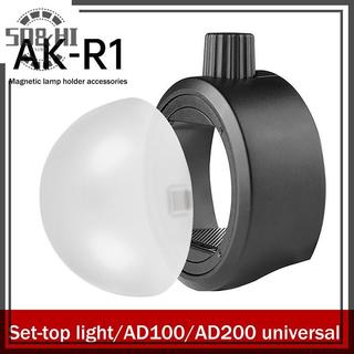 [SD& HI] 1Pc AK-R11 Máy khuếch tán vòm từ tính thay thế cho đèn flash đầu tròn V1 / cho AD200 / AD200Pro / cho phụ tùng thay thế Flash Series V1 / S-R2 (vn)