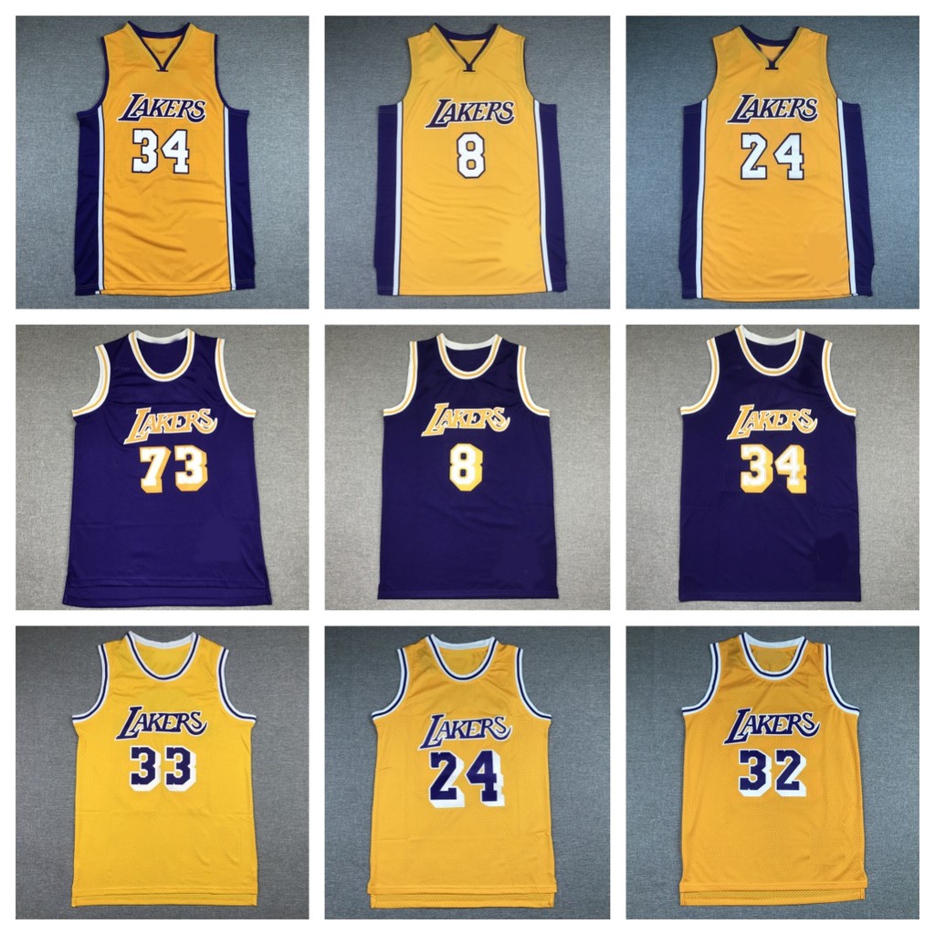 Áo bóng rổ LA Lakers phiên bản thêu - Huyền thoại đội Lakers