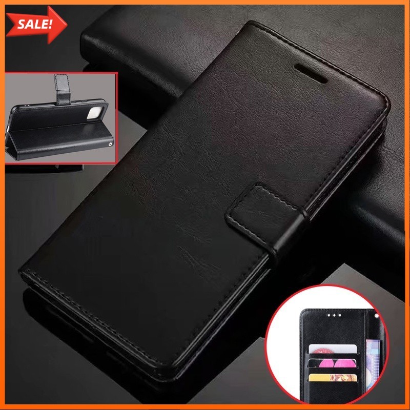[FlipCase] Ốp Điện Thoại Da Nắp Lật Kiêm Ví Cho Tecno Spark Go 1 1S 2025 2024 2023 10 Pro 10C 10Pro 