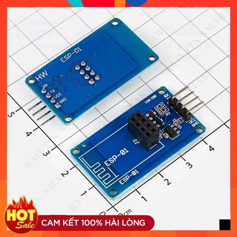 ESP-01 Đế Ra Chân Giao Tiếp UART ESP8266 ChipViet Store