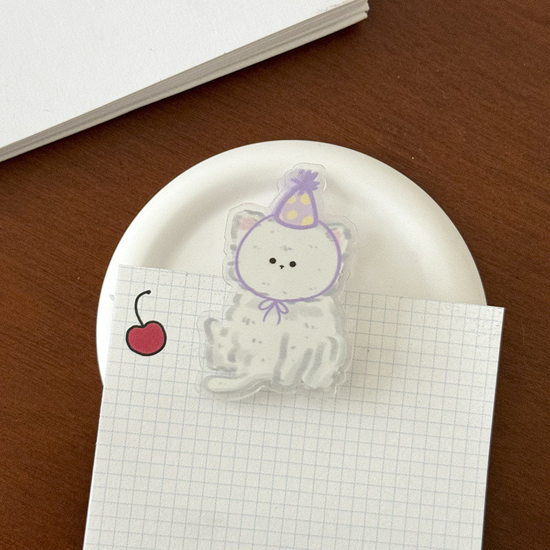 Đuôi Dài Kẹp Mèo Mèo Niêm Phong Kẹp Nước Tiểu Ghi Chú Kẹp Hoạt Hình Dễ Thương Để Bàn Trang Trí Ghi C