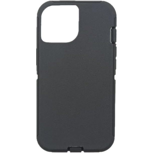 Thay thế da ngoài bằng cao su TPE Tương thích với vỏ Otterbox Defender Series cho iPhone 13 Đen