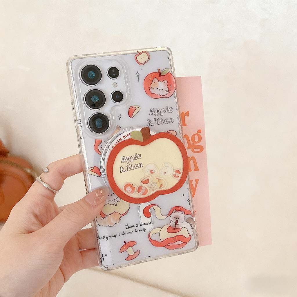 Ốp điện thoại trong suốt đáng yêu có thể so sánh cho Samsung A23 A24 A25 a55 s25 s22plus ultra Girly