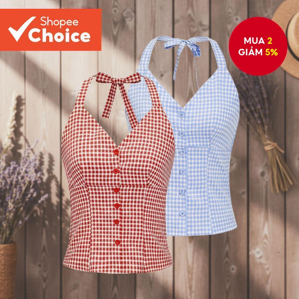 Áo ba lỗ kẻ sọc thông thường dành cho nữ L85AD203 (Nhiều màu)