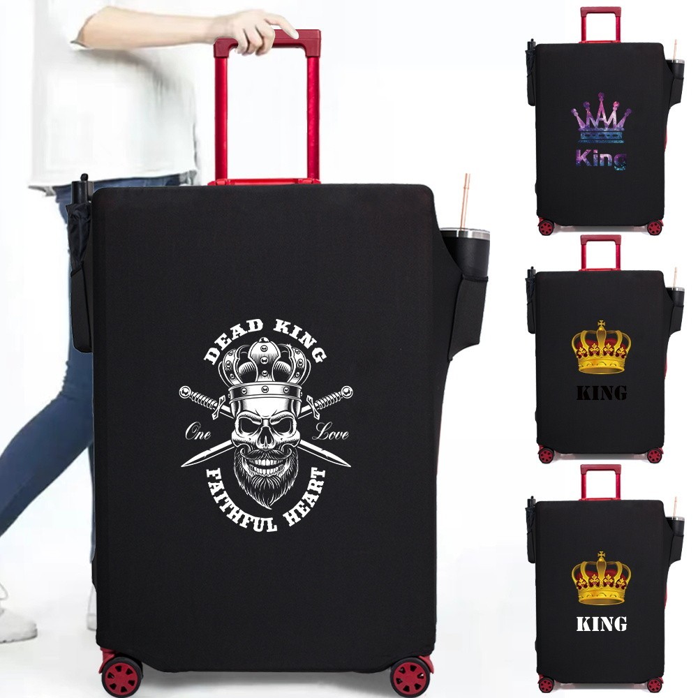 Luggage Cover for 18-32 Inch Anti-Dust Luggage Cover Suitcase Dustproof Cover High-Quality King Patt