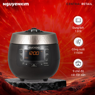  Nồi cơm điện tử áp suất Cuckoo 1.8 lít CRP-R1000F BKGBCRVNCV 