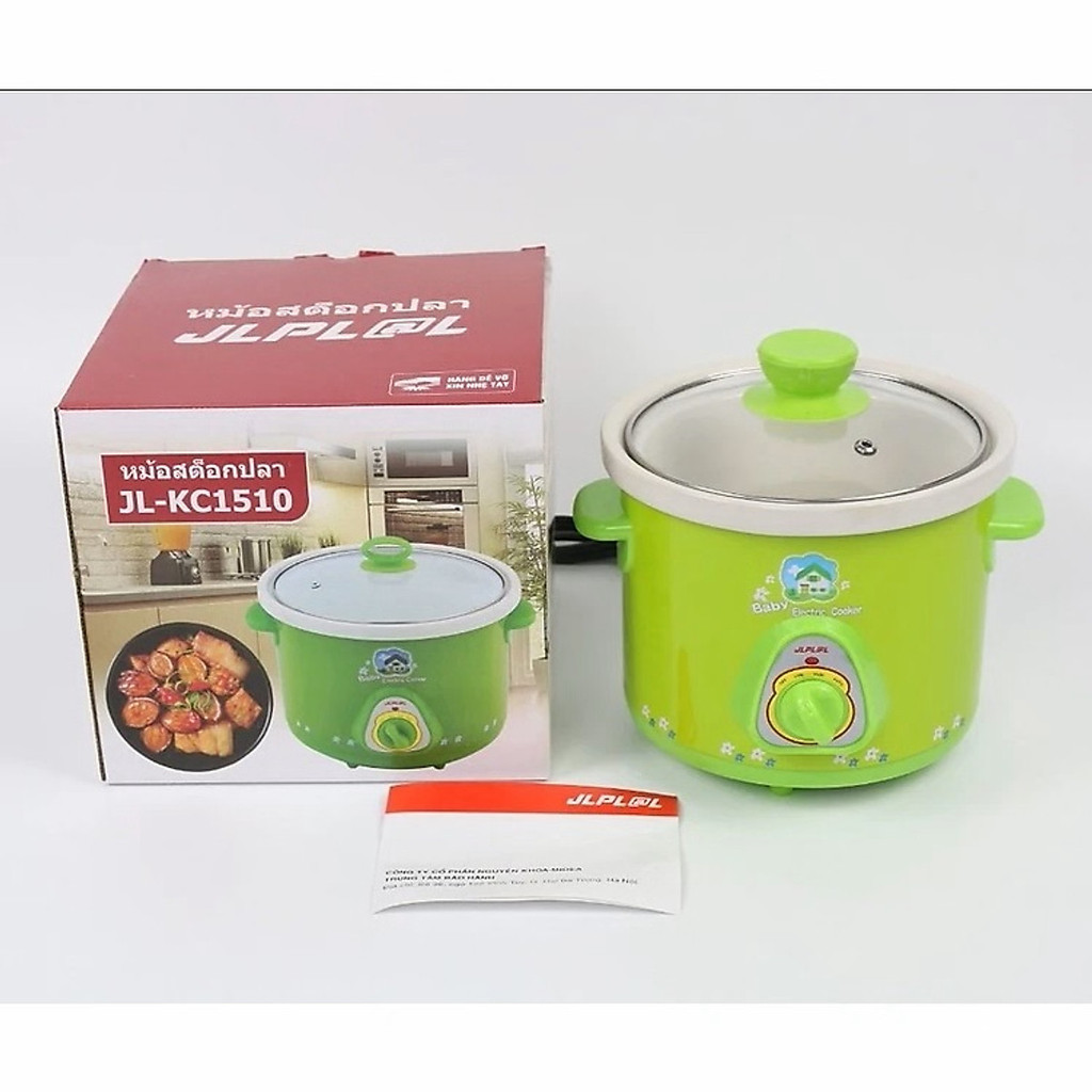 Nồi Tiềm Nấu Cháo Chậm Kho Cá Hầm Chưng Yến Đa Năng JLPL@L 1.5L, 2.5L - Hàng Chính Hãng