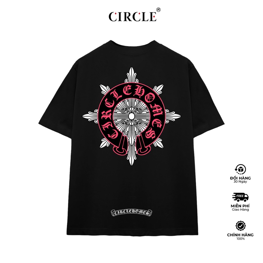Áo thun CIRCLE - HOMES EMBLEM CIRCLE HOMES TEE SHIRT Cotton Cao Cấp Form Rộng