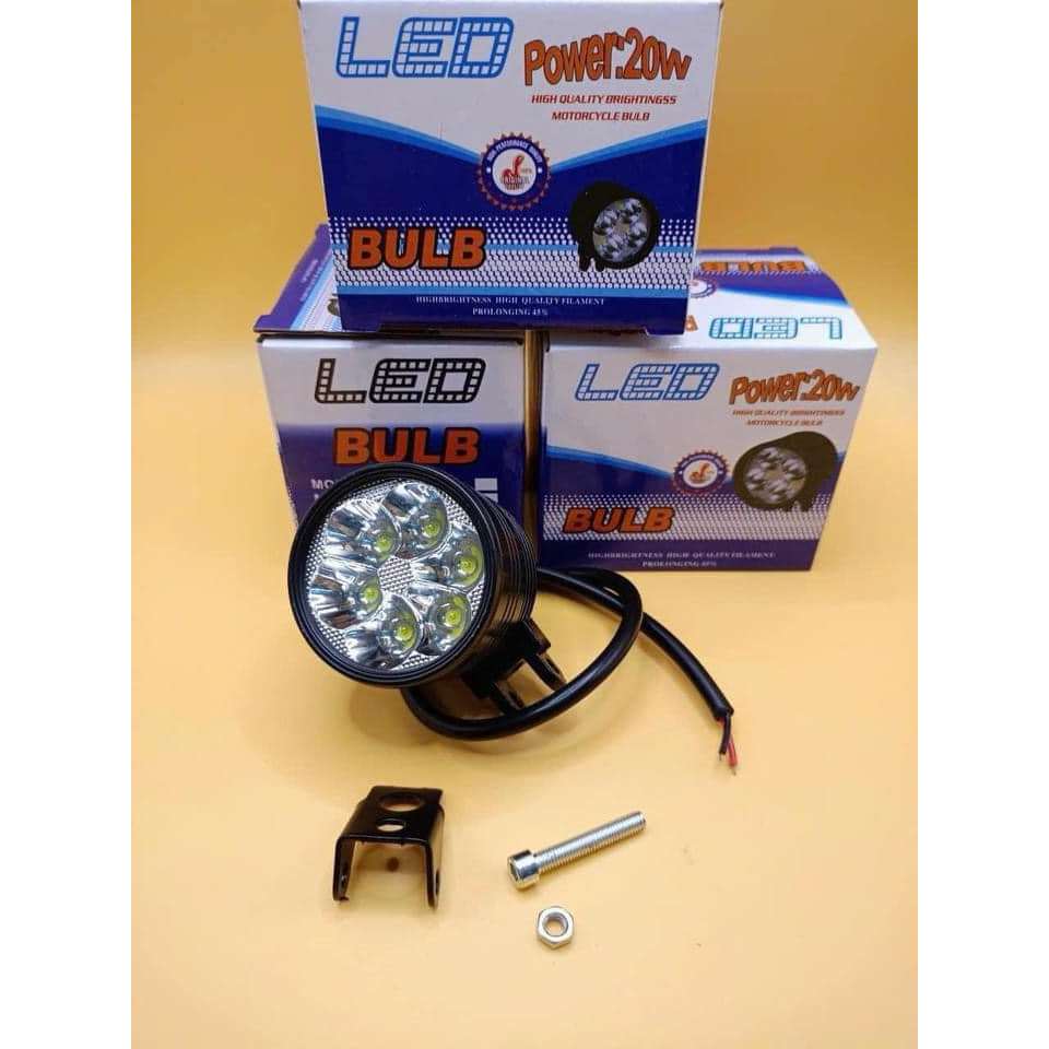 Đèn Led trợ sáng L6 mini 3 chế độ.Bảo hành 1 năm Đèn Pha Phụ Tùng