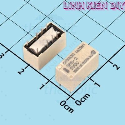 G6S-2-DC5 Rơ Le 5VDC 2A DPDT 8 Chân Linh Kiện DIY