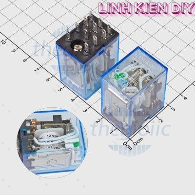 HH53P MY3NJ Rơ Le 12VDC 5A 3PDT 11 Chân Linh Kiện DIY