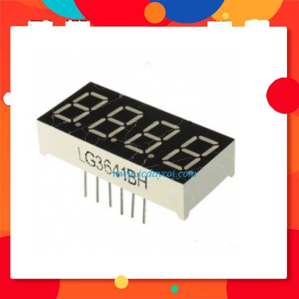 [3 Cái]- Led 7 Đoạn 4 Số 0.36inch Cathode Chung Điện Tử Store99
