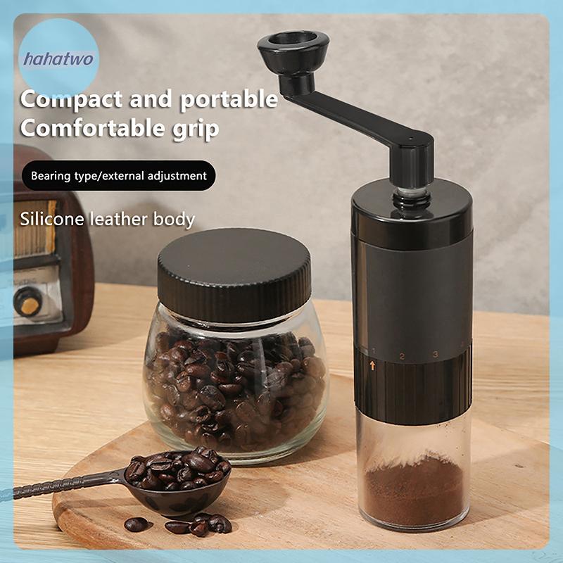Ha Hướng dẫn sử dụng có thể điều chỉnh Máy xay cà phê bằng thép không gỉ Máy mài hình nón cầm tay để