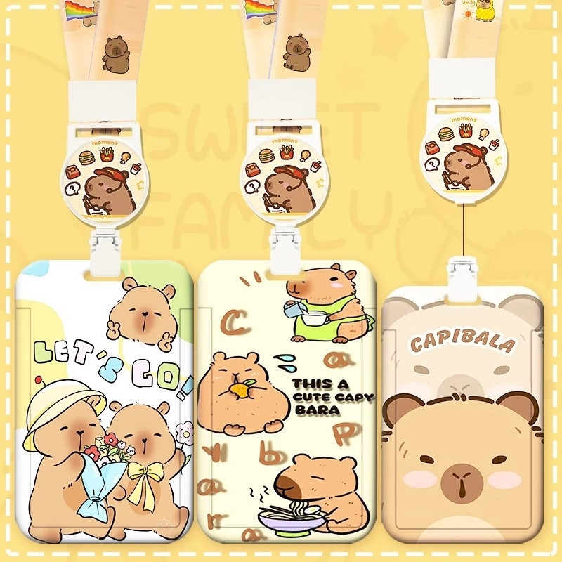 Bao Đựng Thẻ & Dây Đeo Thẻ Học Sinh Cute – Thiết Kế Hoạt Hình Xinh Xắn, Phù Hợp Đi Học & Đi Làm