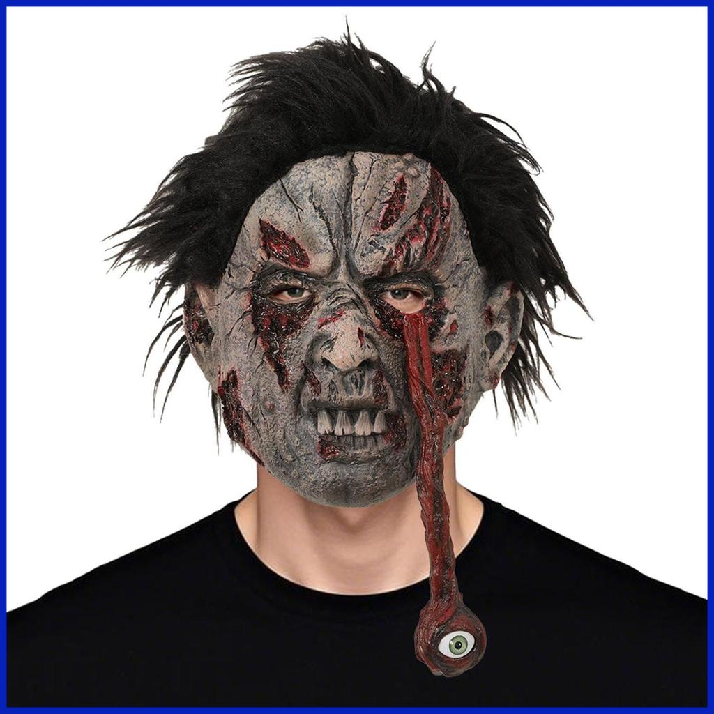 Halloween Zombie Đầu Halloween Đáng Sợ Zombie Đầu Dành Cho Người Lớn Cosplay Phụ Kiện Cho Pranks Hiệ