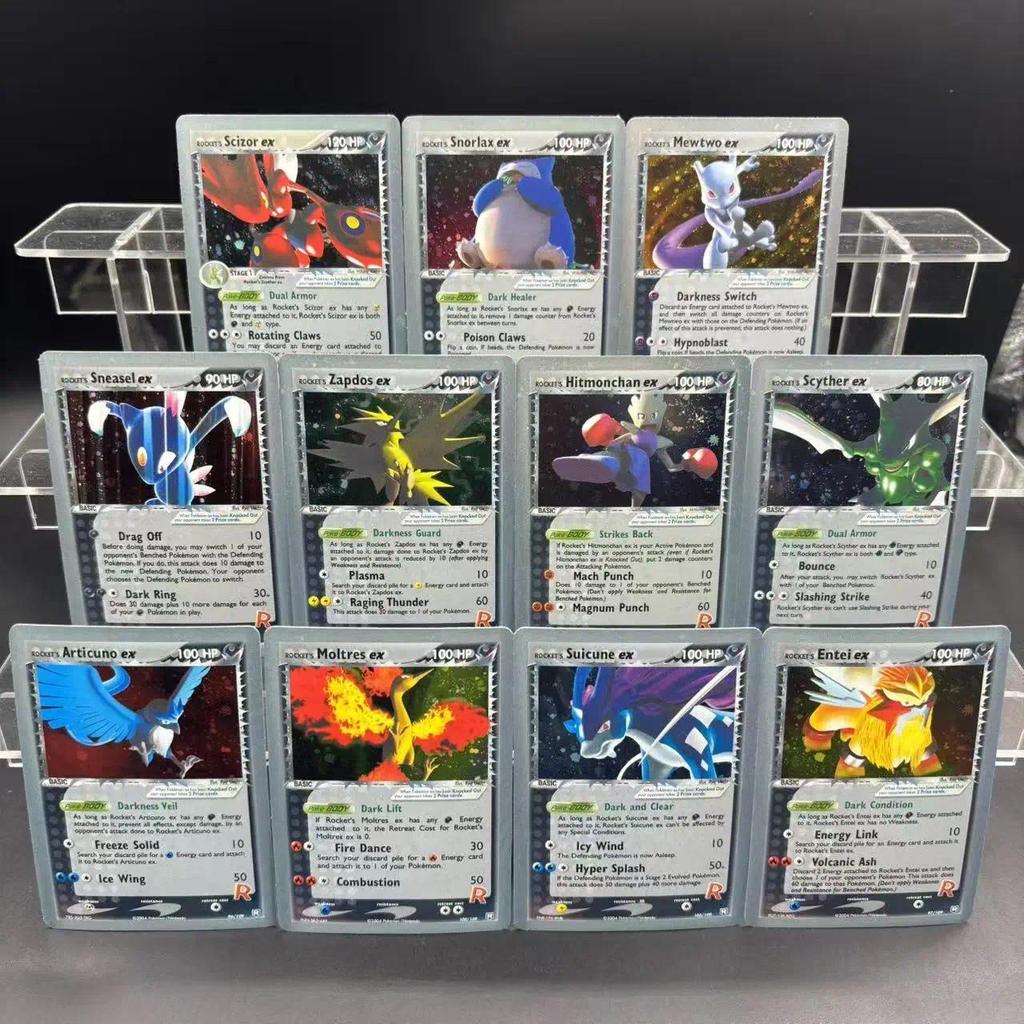 Pokemon DIY PTCG Bộ Sưu Tập Thẻ XY Scyther Snorlax Mewtwo ex EN Tự Làm Thẻ Đơn Trò Chơi Cổ Điển Thẻ 