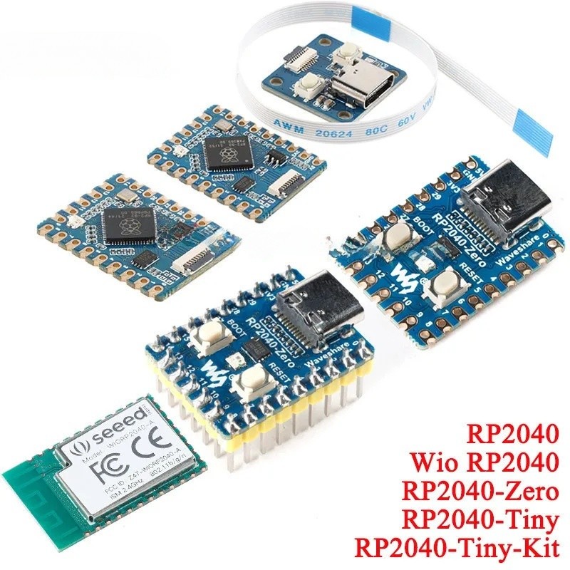 5 Cái / 1 Cái RP2040-Tiny Wio RP2040 ZERO Raspberry Pi PICO Ban Phát Triển Mô Đun WiFi Không Dây 264