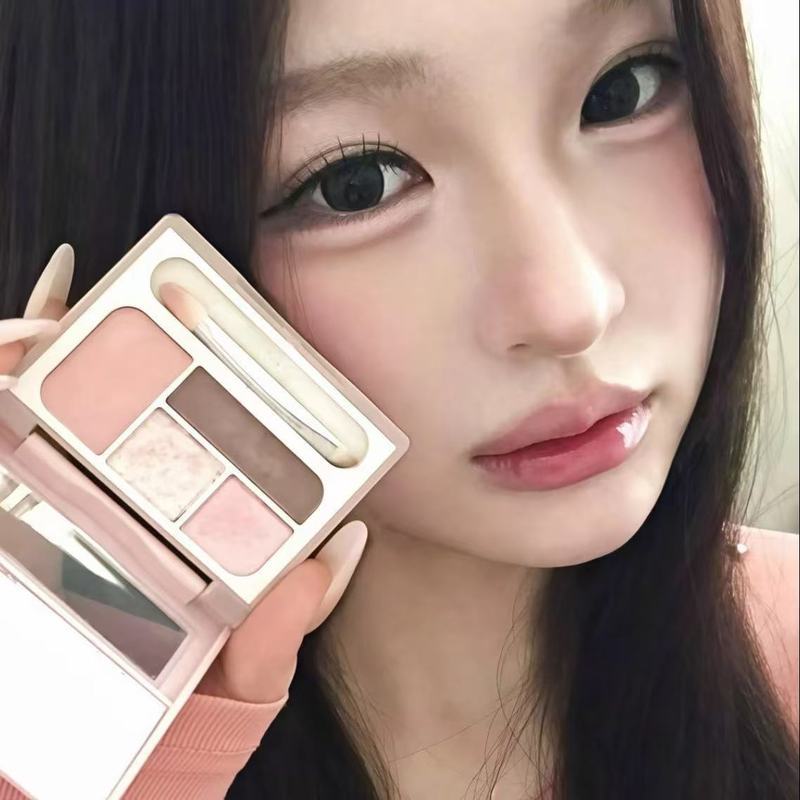 [Mom 's Lying Silkworm] New Four-Color Lying Silkworm Modified Shadow All-in-One Plate New Portable 