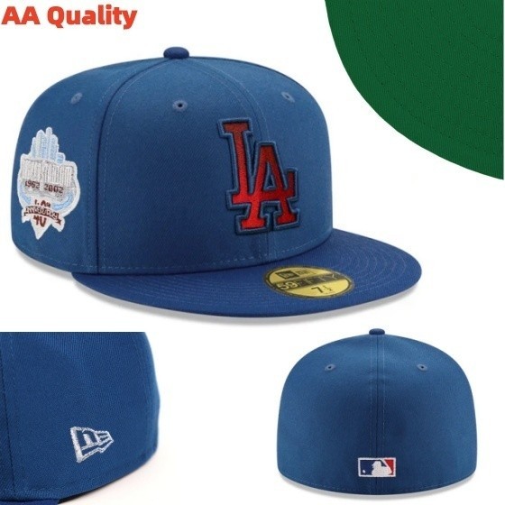 Mũ bóng chày AA chất lượng cao New Era Los Angeles Dodgers 59FIFTY màu xanh, chống nắng và thoáng kh