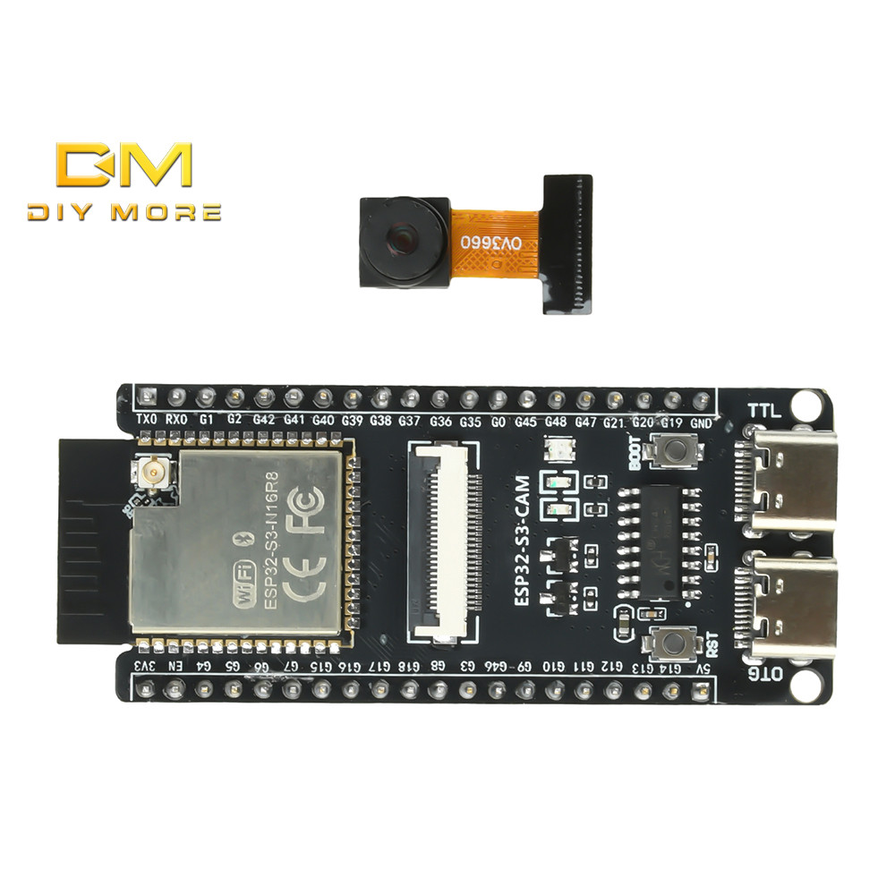 DIYMROE ESP32-S3-CAM Ban Phát Triển Wifi Bt Core Board Với Mô-đun Camera Ov3660 Trên Bo Mạch Esp32-S