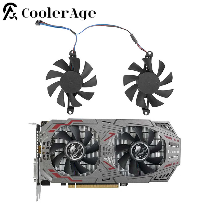 Quạt Làm Mát Card Video 75MM Cho Nhiều Màu Sắc GeForce GTX 950 960 1050 1050Ti 1060 P106-100 iCafe C