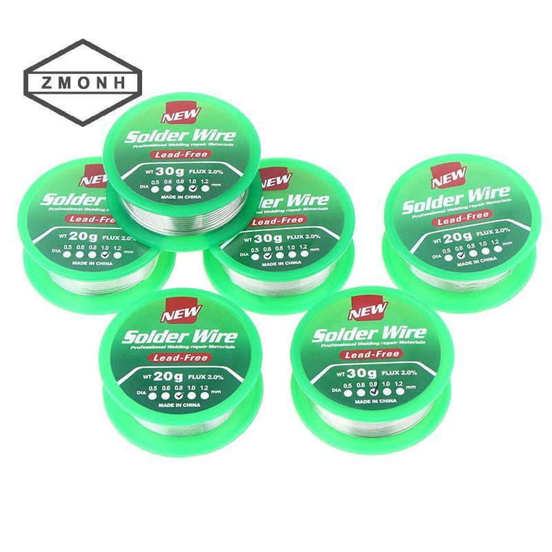 ZMONH 0.6 / 0.8 / 1mm Dây hàn vỏ thông lượng nhiệt độ thấp không chì Tin Không giặt Dây hàn lõi nhựa