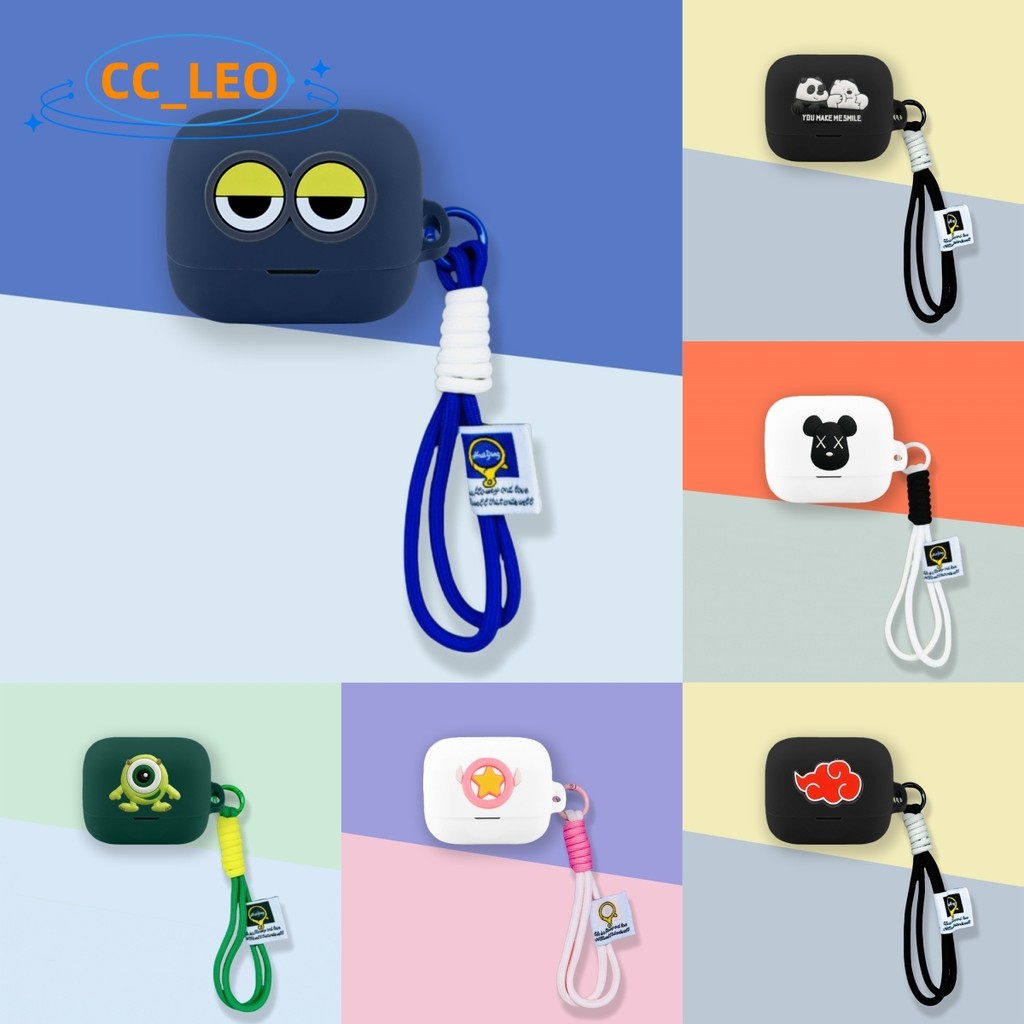 for EarFun Air Pro 4+ Case Cartoon Night Fury Cute Lanyard EarFun Air Pro 4 Plus Silicone Soft Case 