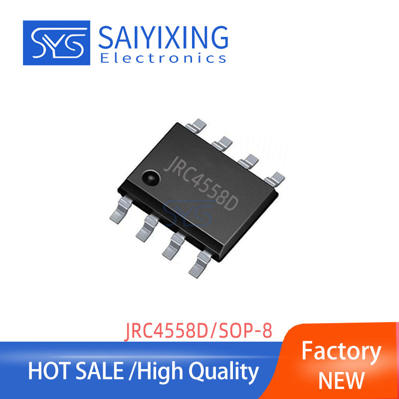 20 Chiếc Thương Hiệu Mới JRC4558D JRC4558 ic 4558 SOP-8 Miếng Dán Hoạt Động Kép Khuếch Đại Chip