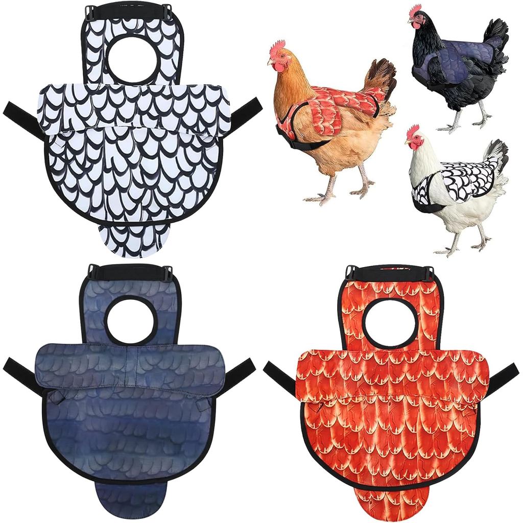 Yên gà cho gà mái, Tạp dề gà Bảo vệ lưng cho gà mái có dây đeo có thể điều chỉnh, Gà mái Thảm yên ng