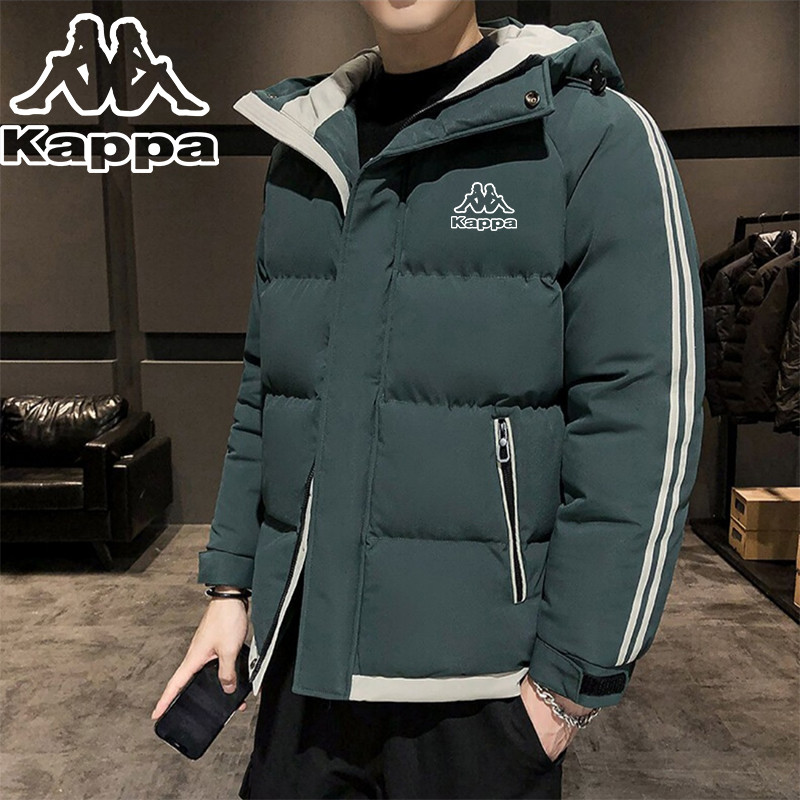 Kappa Áo Khoác Thu Đông Nam Nữ - Cotton Chống Gió và Mưa, Thiết Kế Đơn Giản Màu Trơn, Phong Cách Đườ