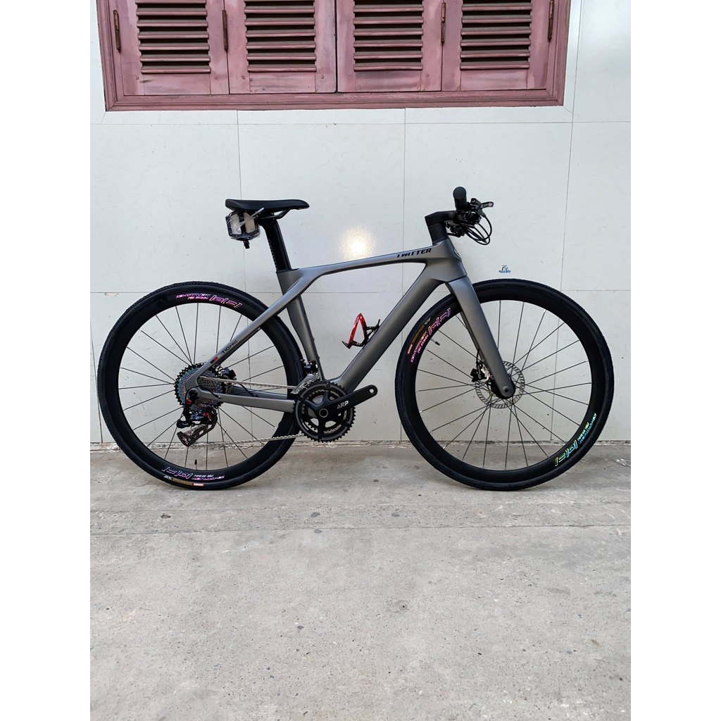 Xe Đạp TWITTER Touring T10 PRO RS(Hybird) - Ghi Đông Carbon - Vành Nhôm 4cm