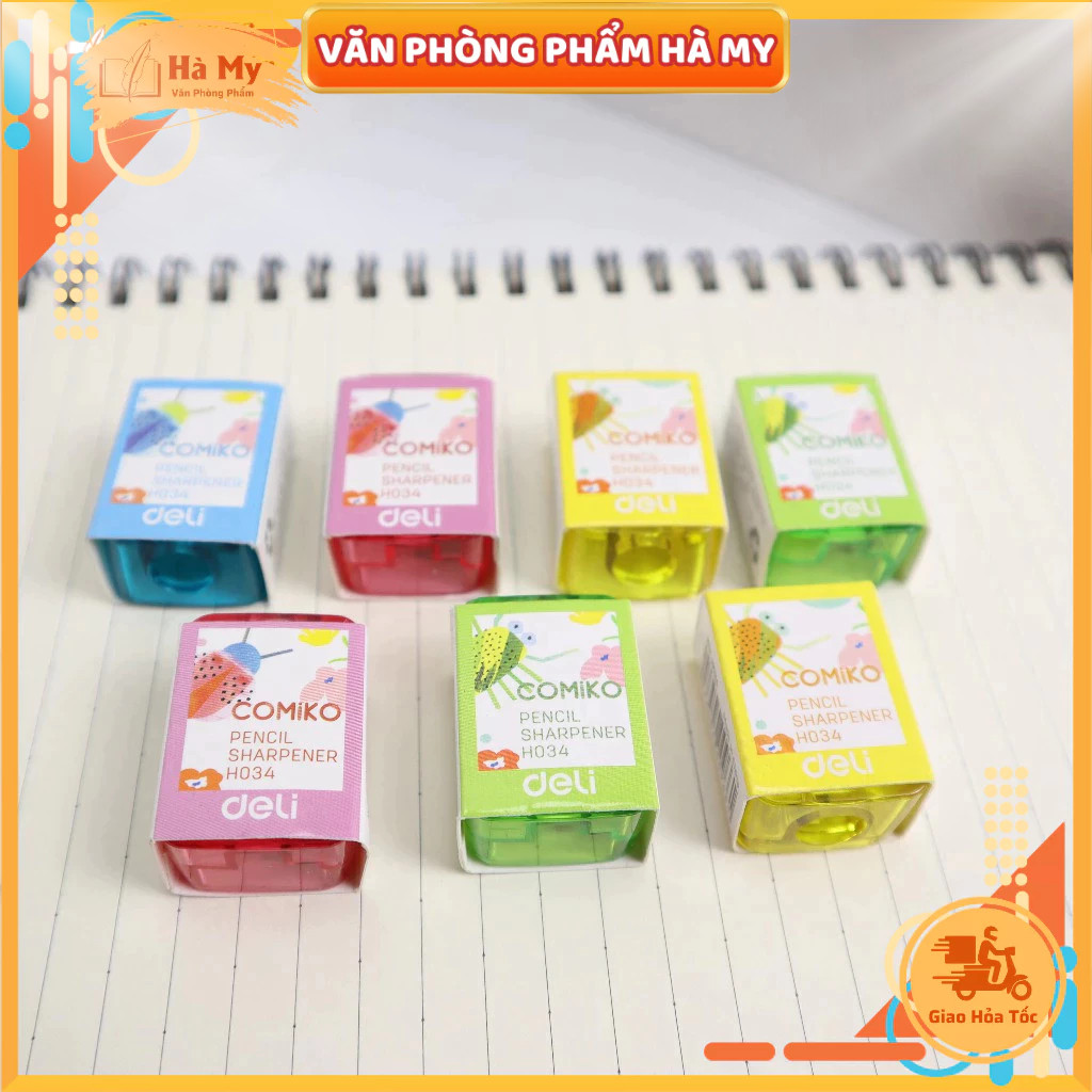 Combo 10 Cục Chuốt gọt bút Chì mini Deli – H034