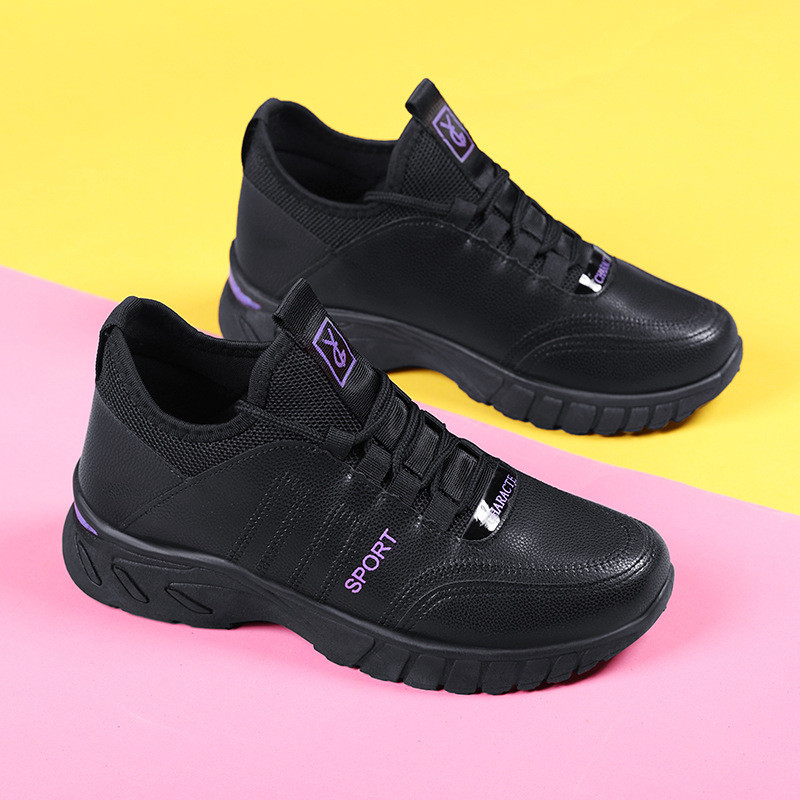 Giày công sở màu đen LBT giày công sở chống trượt xuân thu mới tập thể dục nhảy múa mẹ giày nữ giày 