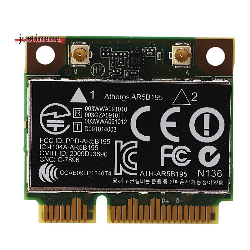 AR9285 AR5B195 150M + BT3.0 Thẻ không dây PCI-E nửa Mini SPS:593127-001 592775-001 cho 430 431 435 4