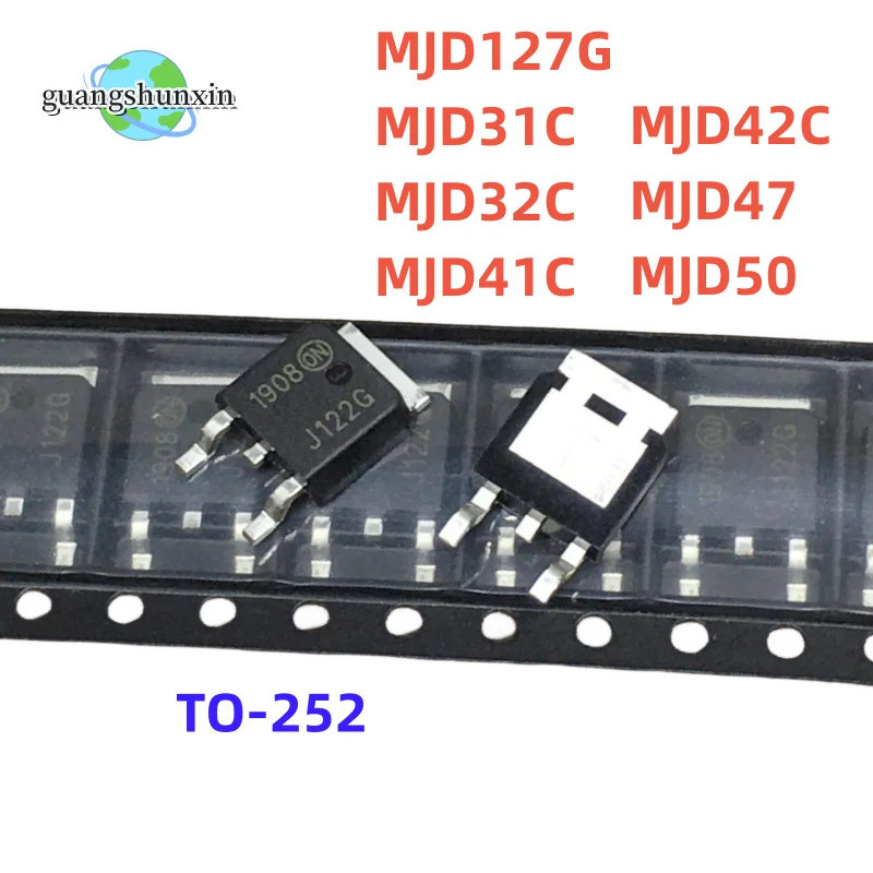 MJD122T4G MJD127T4G MJD122G MJD127G MJD31C MJD32C MJD41C MJD42C MJD47 MJD50 J122G J127G J31CG J32CG 