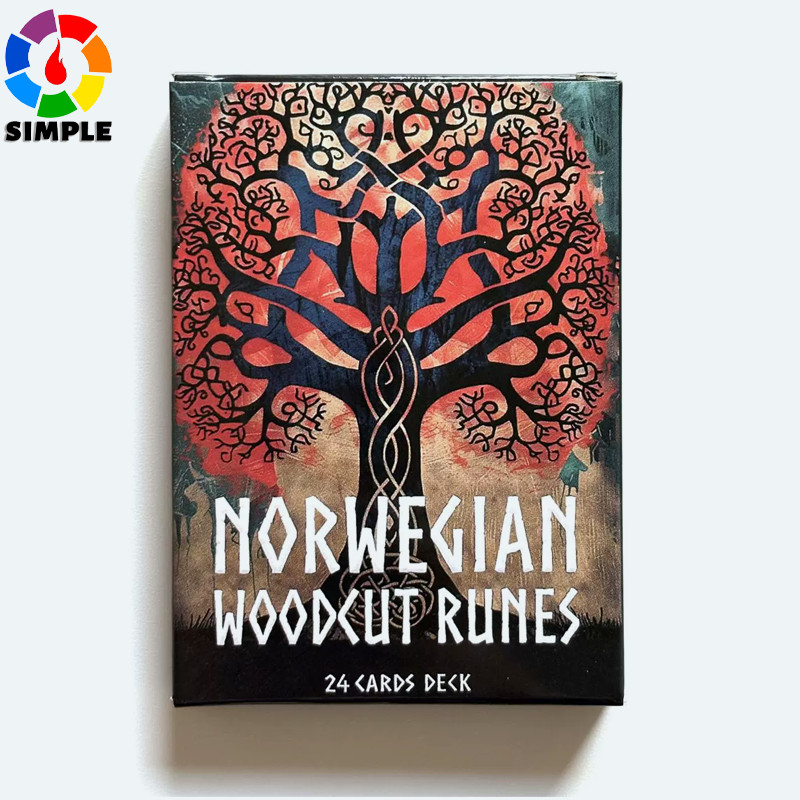 Norwegian Woodkut Runes Tarot
