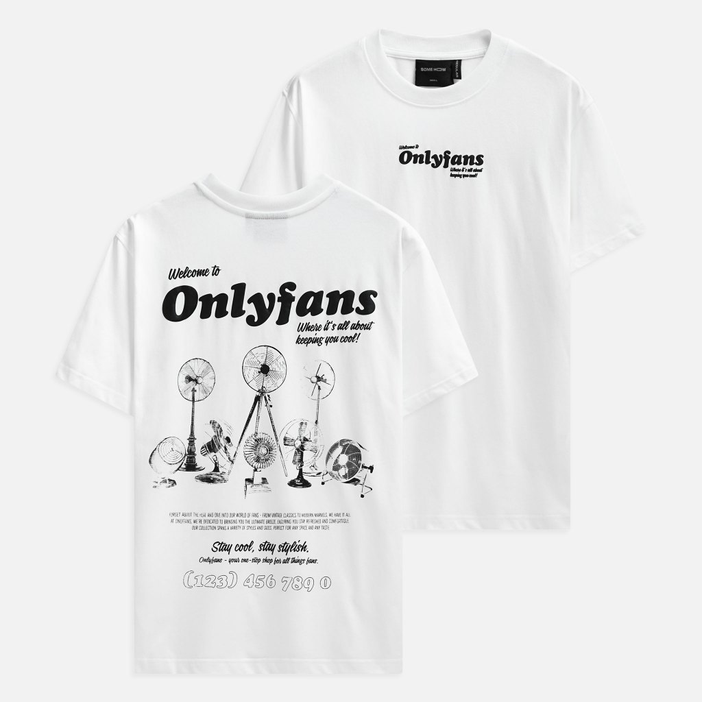 Áo Thun Nam Onlyfans White, Chất Vải Cotton Thoải Mái, AT0247, SOMEHOW