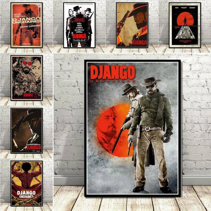 Poster Và In Hình Quentin Tarantino Django Unchained Phim Cổ Điển Phim Nghệ Thuật Tranh Treo Tường H