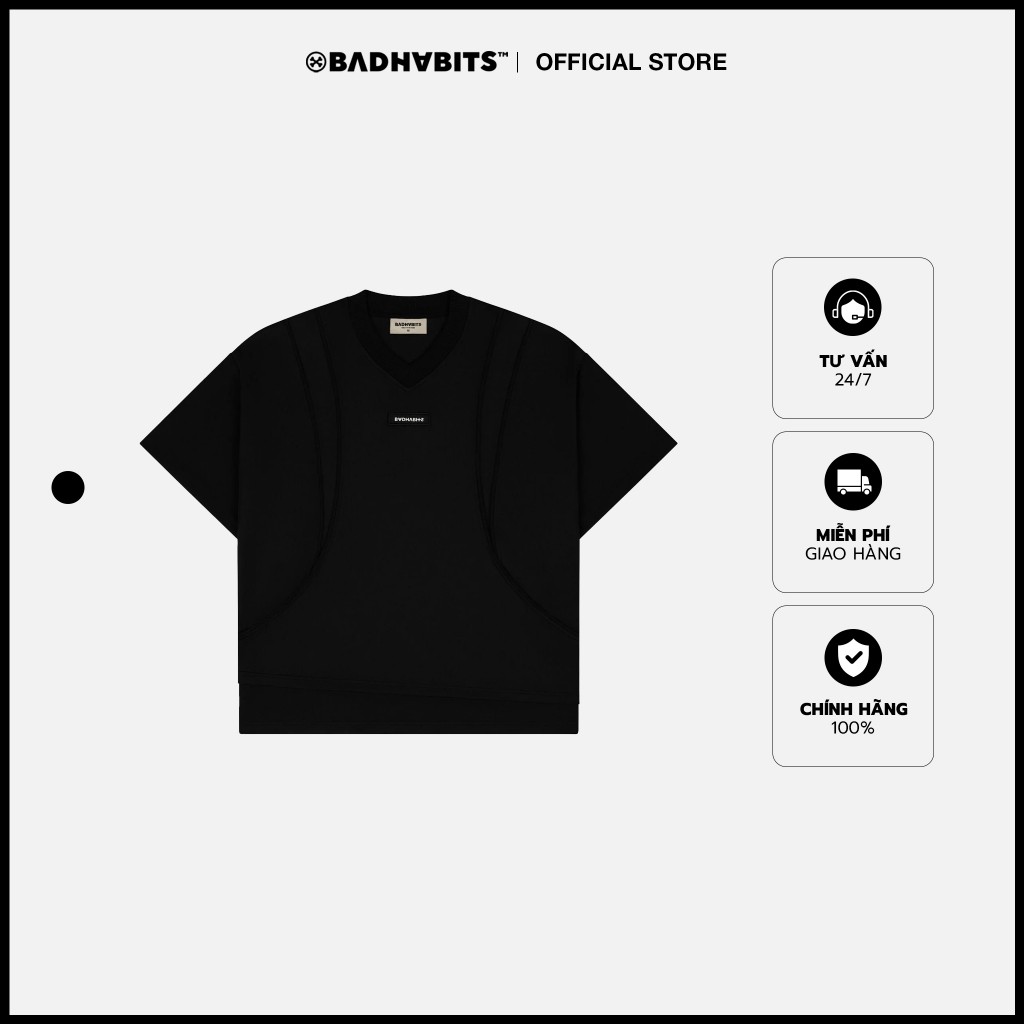 [SẢN PHẨM MỚI] Áo thun Unisex - Áo BLACK LINE JERSEY - BAD HABITS