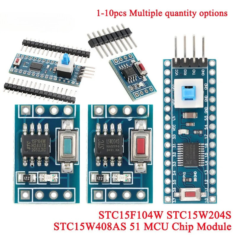 1-10 chiếc STC15F104W STC15W204S STC15W408AS 51 Chip đơn Hệ thống mô-đun vi điều khiển lõi Bảng phát