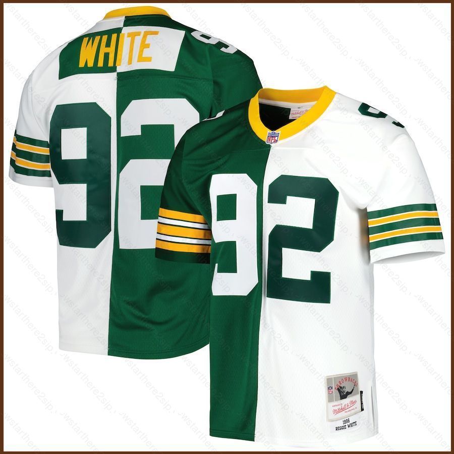 NP2 1996 NFL Green Bay Packers Jersey - Áo thun thể thao bóng đá trắng, phiên bản plus size dành cho