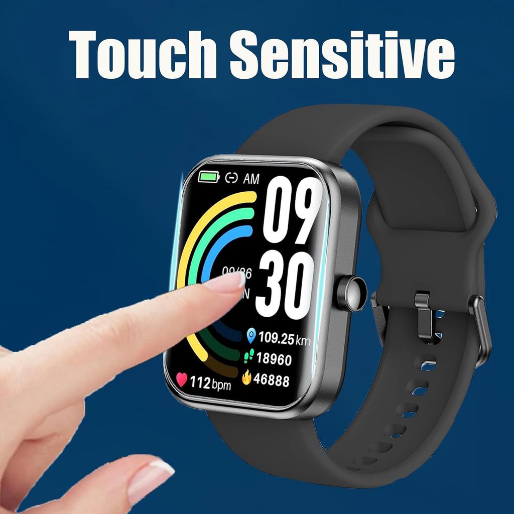 Lamshaw Tương thích với Bộ bảo vệ màn hình đồng hồ thông minh Kimeag H31, [6 Gói] Phim trong suốt TP