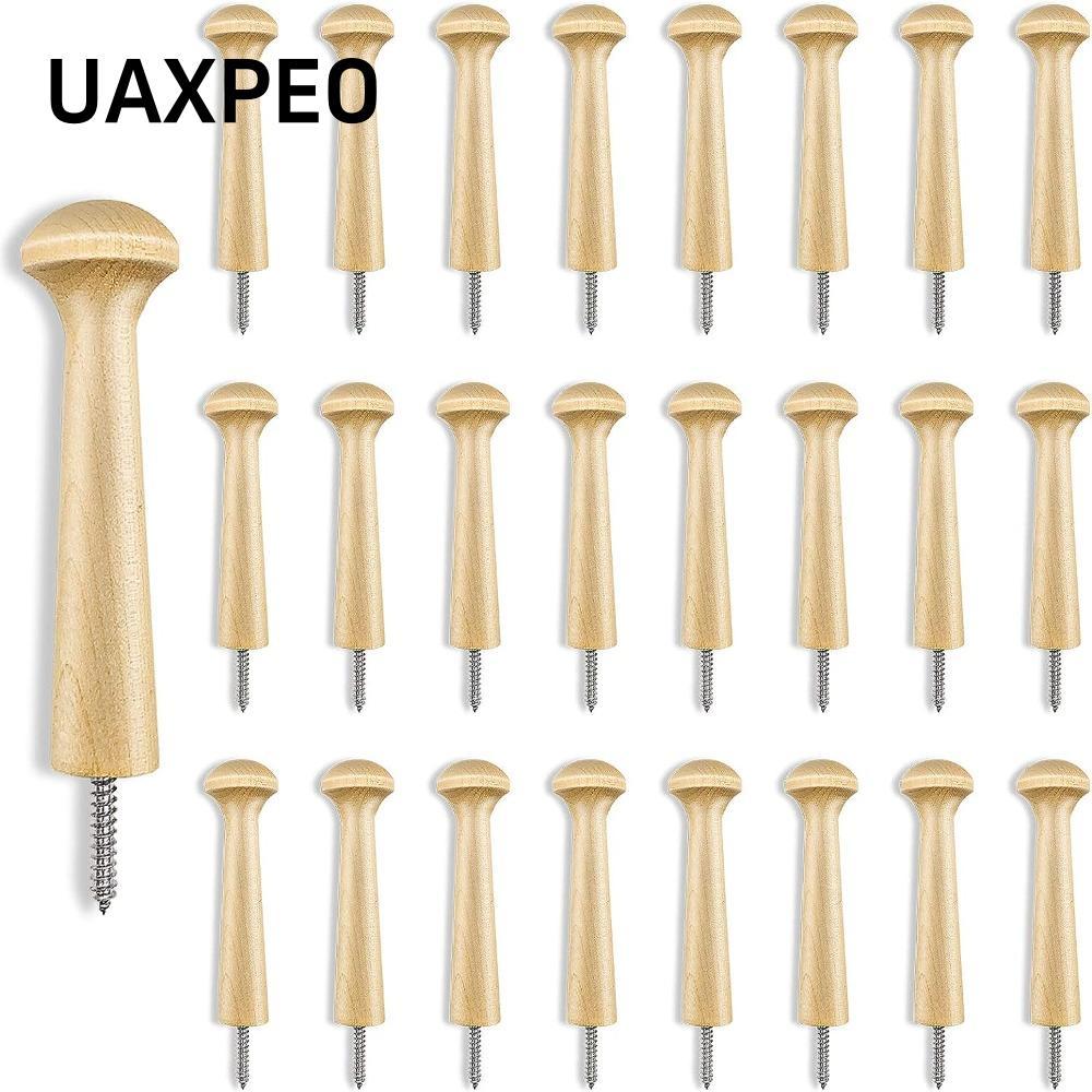Đinh gậy shaker gỗ 20 cái, kích thước 2,71 x 0,87 inches, gỗ tự nhiên không sơn, vít chất lượng cao 